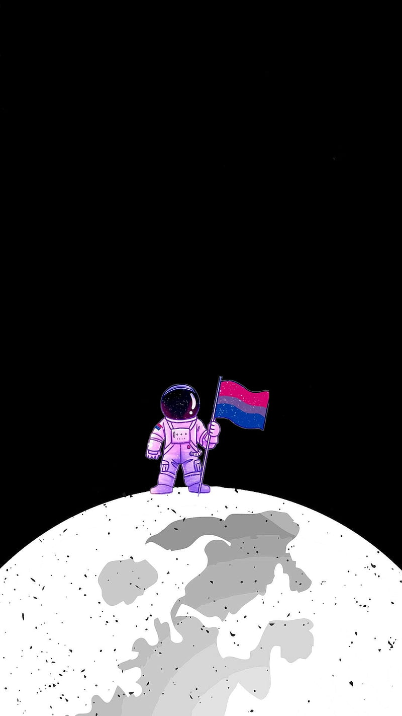 Astronauta bissexual, orgulho bissexual, flag, bi, bisexual, lua, space,  lgbt, HD phone wallpaper | Peakpx