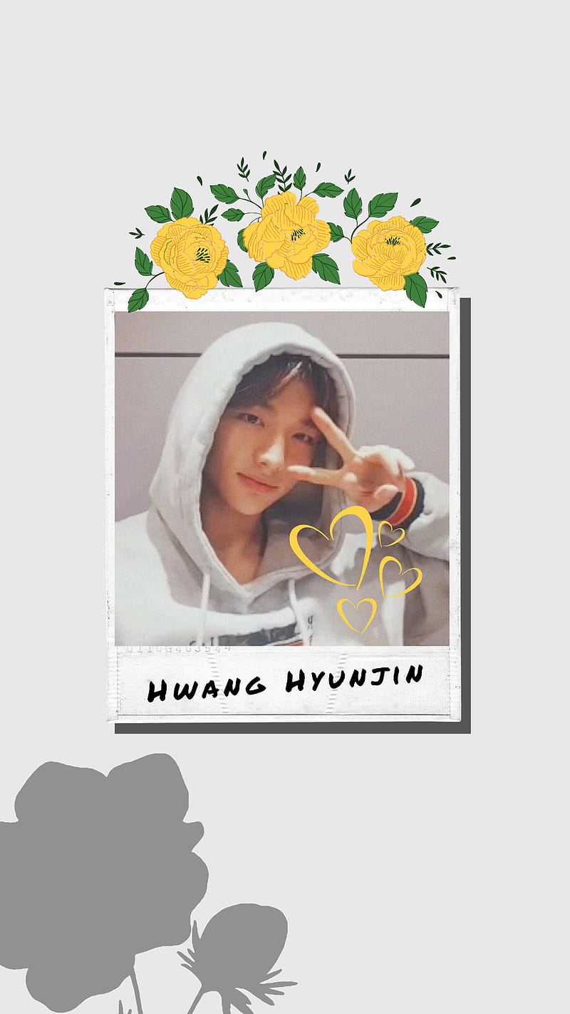 SKZ Hwang Hyunjin, hwang hyunjin, phone background, polaroid, stray kids, HD phone wallpaper