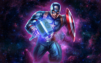 Captain America Shield And Hammer, HD wallpaper