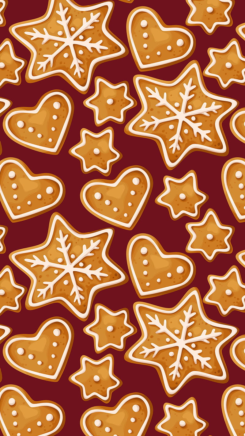 Ginger Bread, christmas, cookies, food, hoilday, HD phone wallpaper