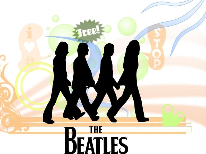 The Beatles, beatles, vector, music, HD wallpaper | Peakpx