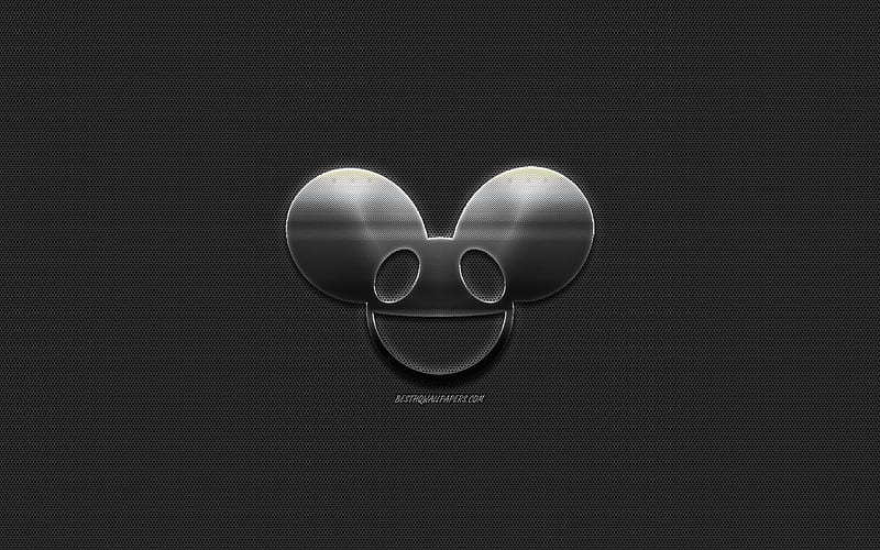 Deadmau5, logo, metallic art, Canadian DJ, emblem, deadmau5 logo, creative art, Joel Thomas Zimmerman, HD wallpaper