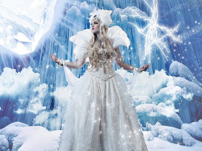 Ice Princess, ice, princess, winter, cold, HD wallpaper | Peakpx