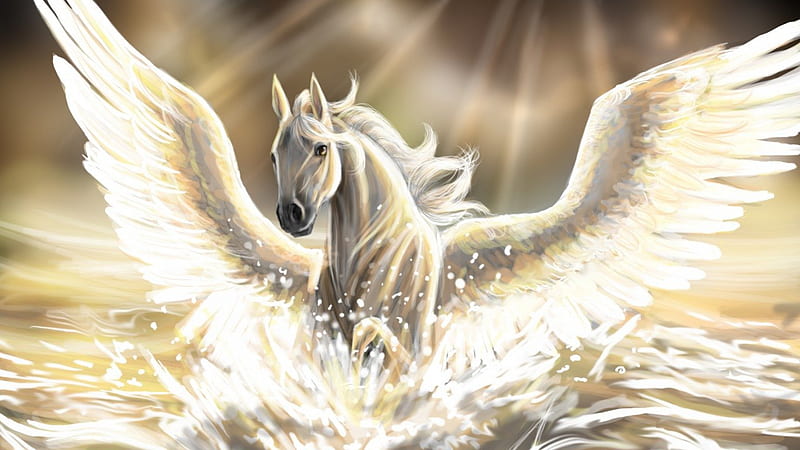 Flying Horse, Horse, Flying, Myth, or, Reality, HD wallpaper