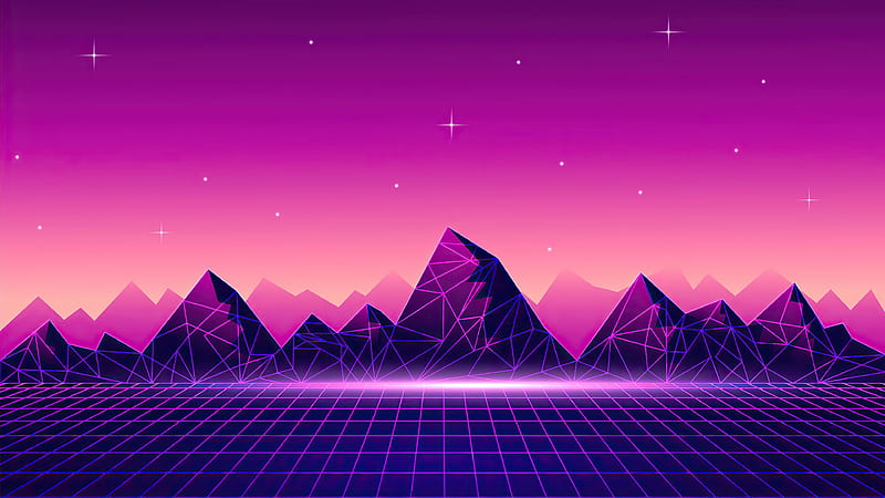 Desktop Background Wallpaper, Synthwave, Retro, 1080p/1440p/4k