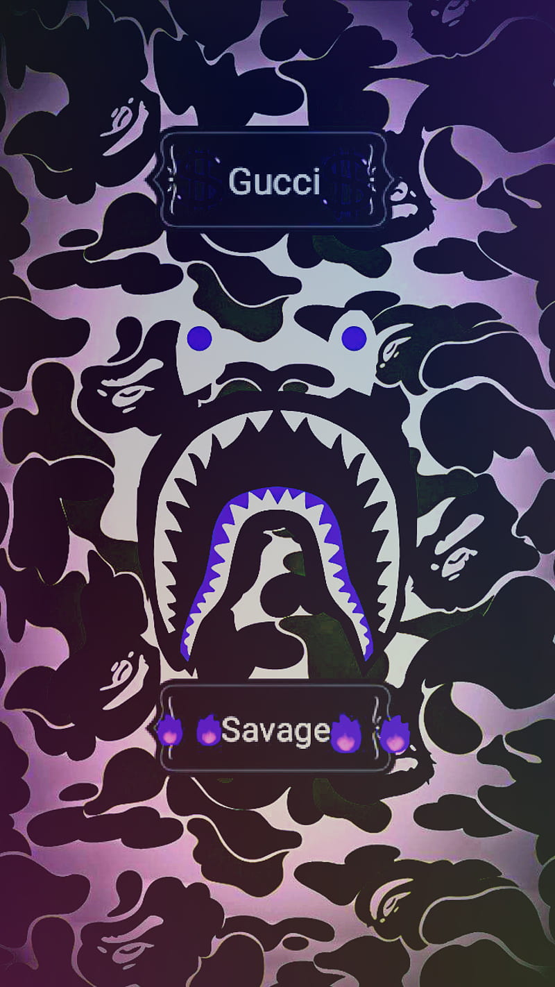 Bape, gucci, savage, HD phone wallpaper