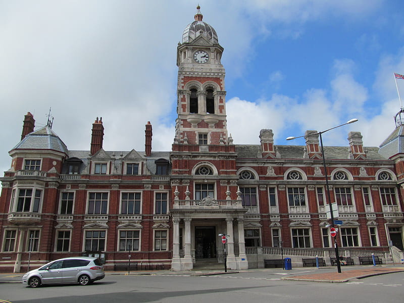 Town Hall Building, Councils, Town Halls, Architecture, Sussex, Seasides, HD wallpaper