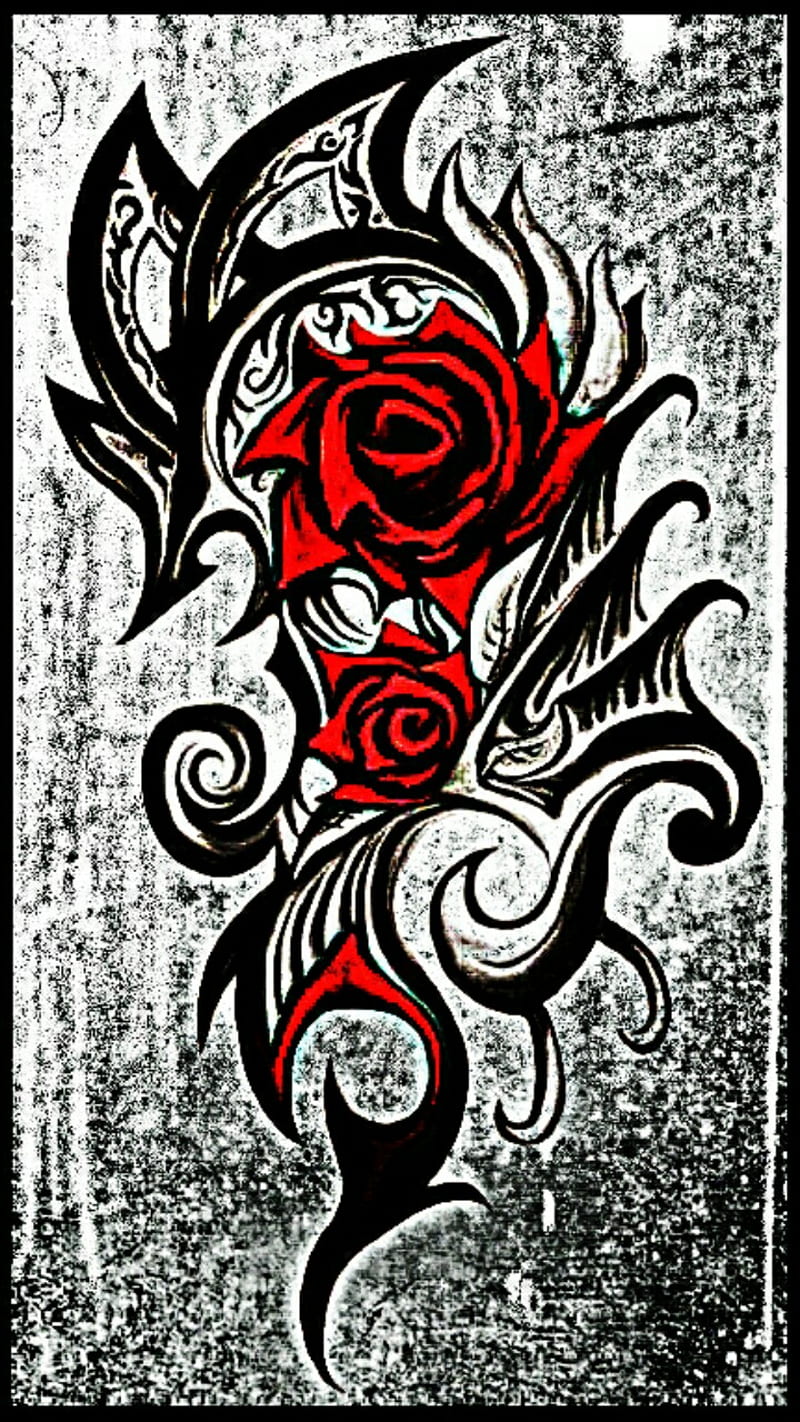 Tattoo Rose, HD phone wallpaper