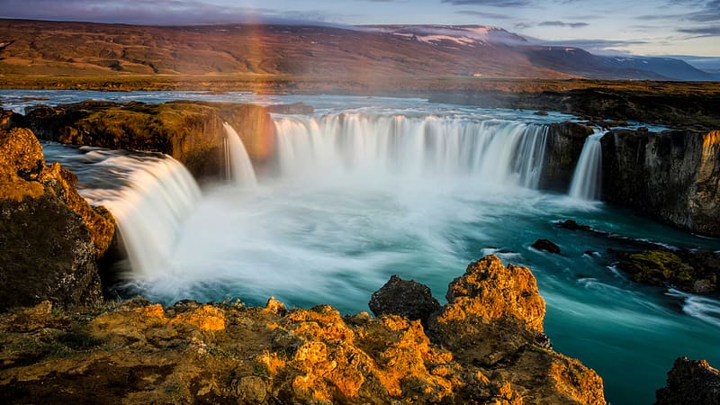 Nature, Waterfalls, Waterfall, , Iceland, Goðafoss, Hd Wallpaper 