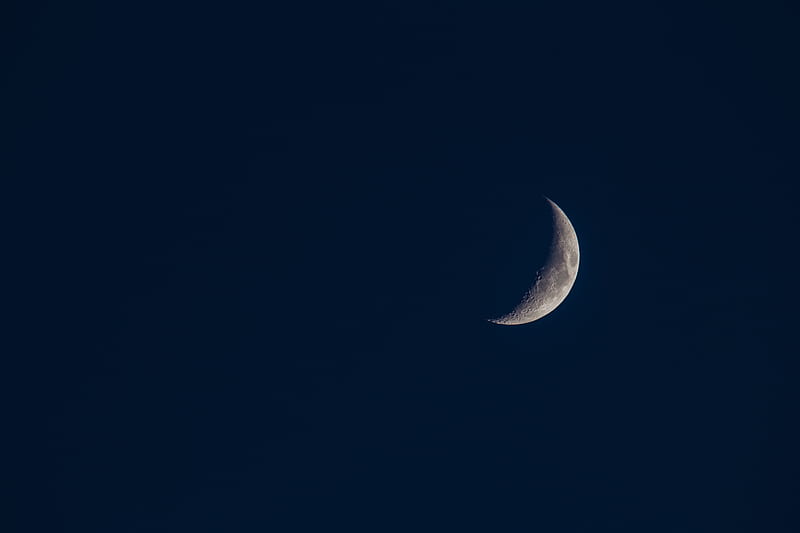 Moon, night, sky, dark, minimalism, HD wallpaper | Peakpx