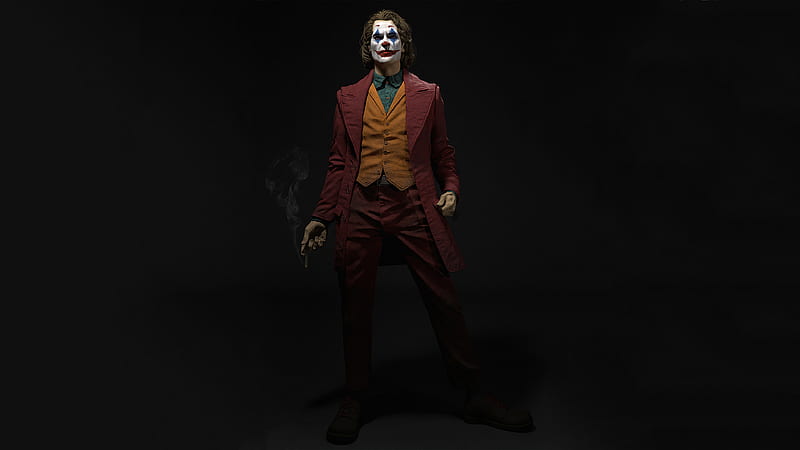 Joker Smoking Portrait, HD wallpaper