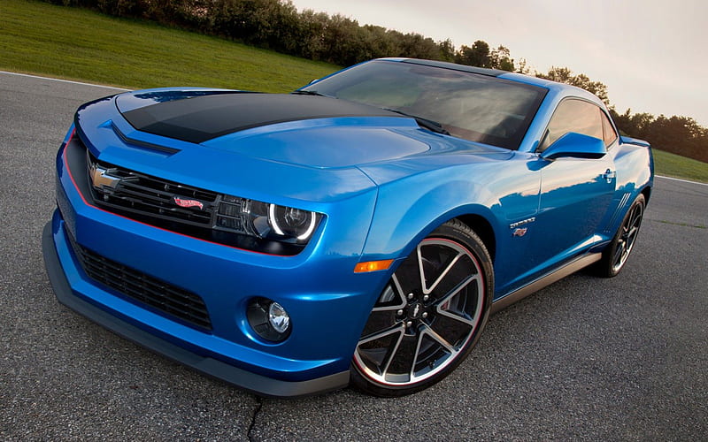Chevrolet-Camaro-Hot-Wheels-Edition, 13, hotwheels, blue, bowtie, HD wallpaper