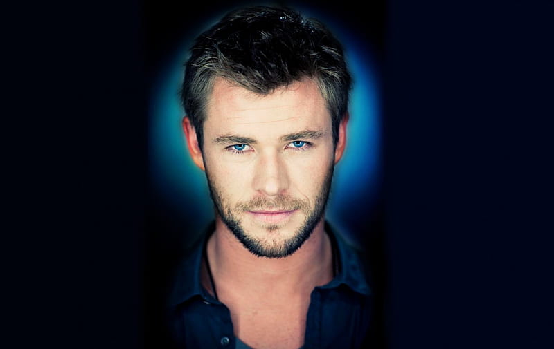 Chris Hemsworth, blond, black, man, by cehenot, eyes, actor, blue, HD ...