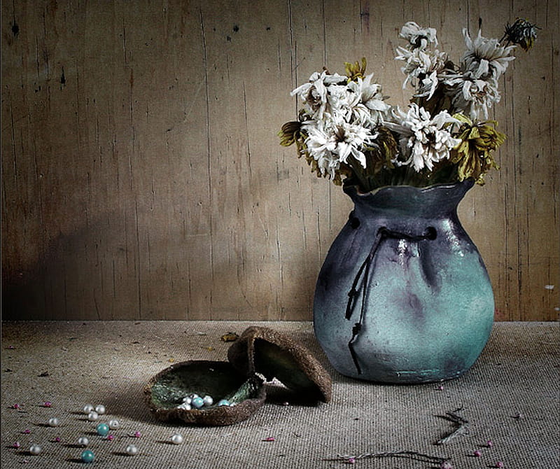 Still Life, vase, flowers, blue, HD wallpaper | Peakpx