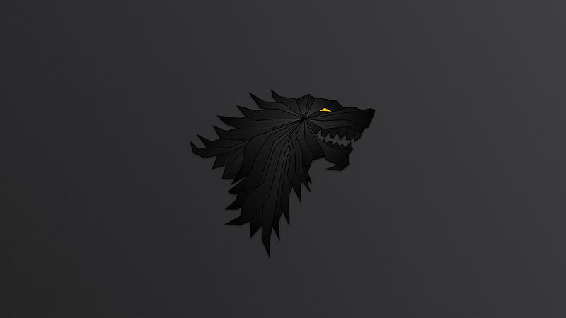 House Stark Game Of Thrones Minimalism, game-of-thrones, tv-shows, minimalism, artist, digital-art, HD wallpaper