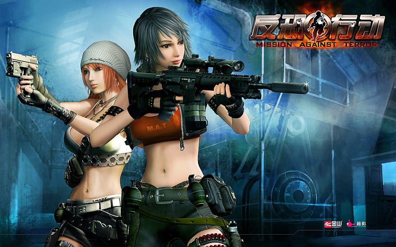 Anti-terrorist operation game girl1, HD wallpaper