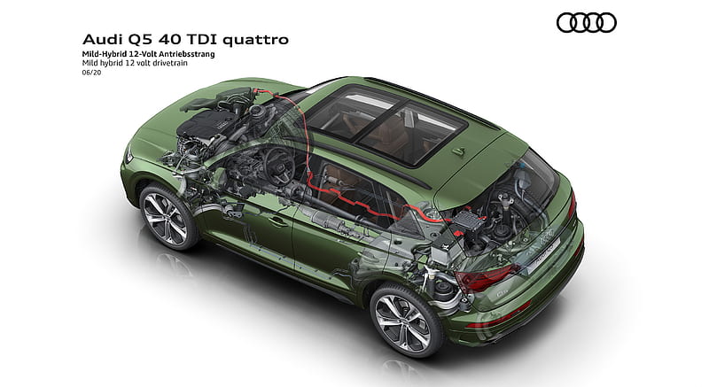 2021 Audi Q5 - Mild hybrid 12 volt drivetrain , car, HD wallpaper