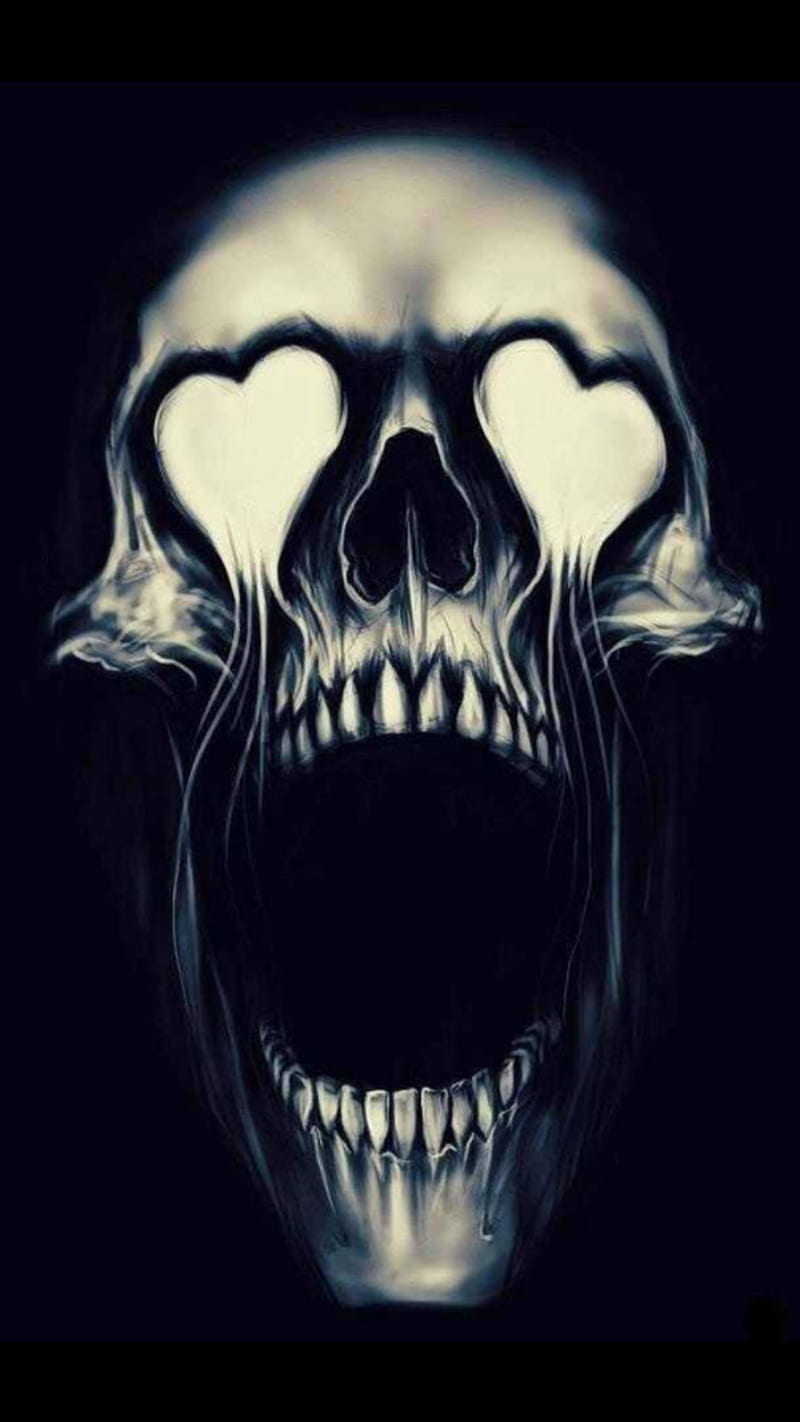Even dead want loved, 3d, art, gray, halloween, skull, tattoo, HD phone  wallpaper | Peakpx