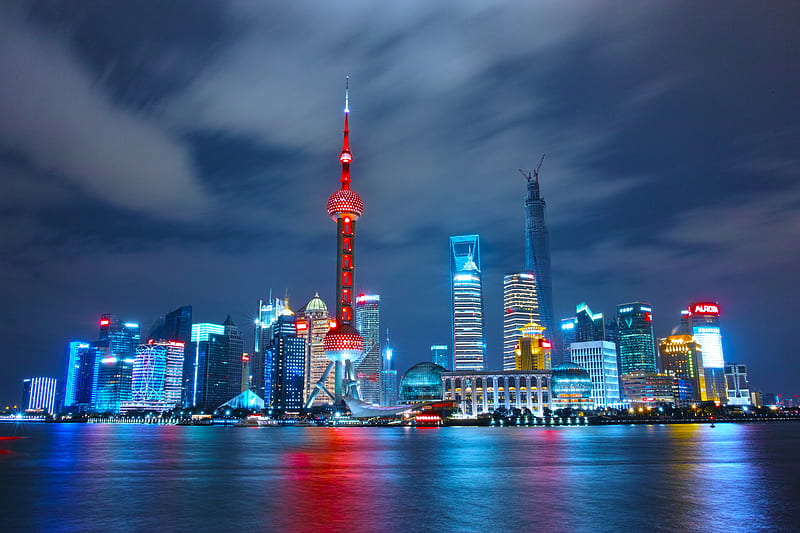 Wai Tan Shanghai China World , shanghai, skyscraper, cityscape, graphy, HD wallpaper