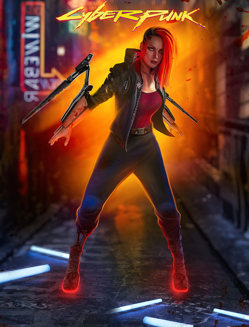 Cyberpunk 2077 Female Concept Art, HD phone wallpaper
