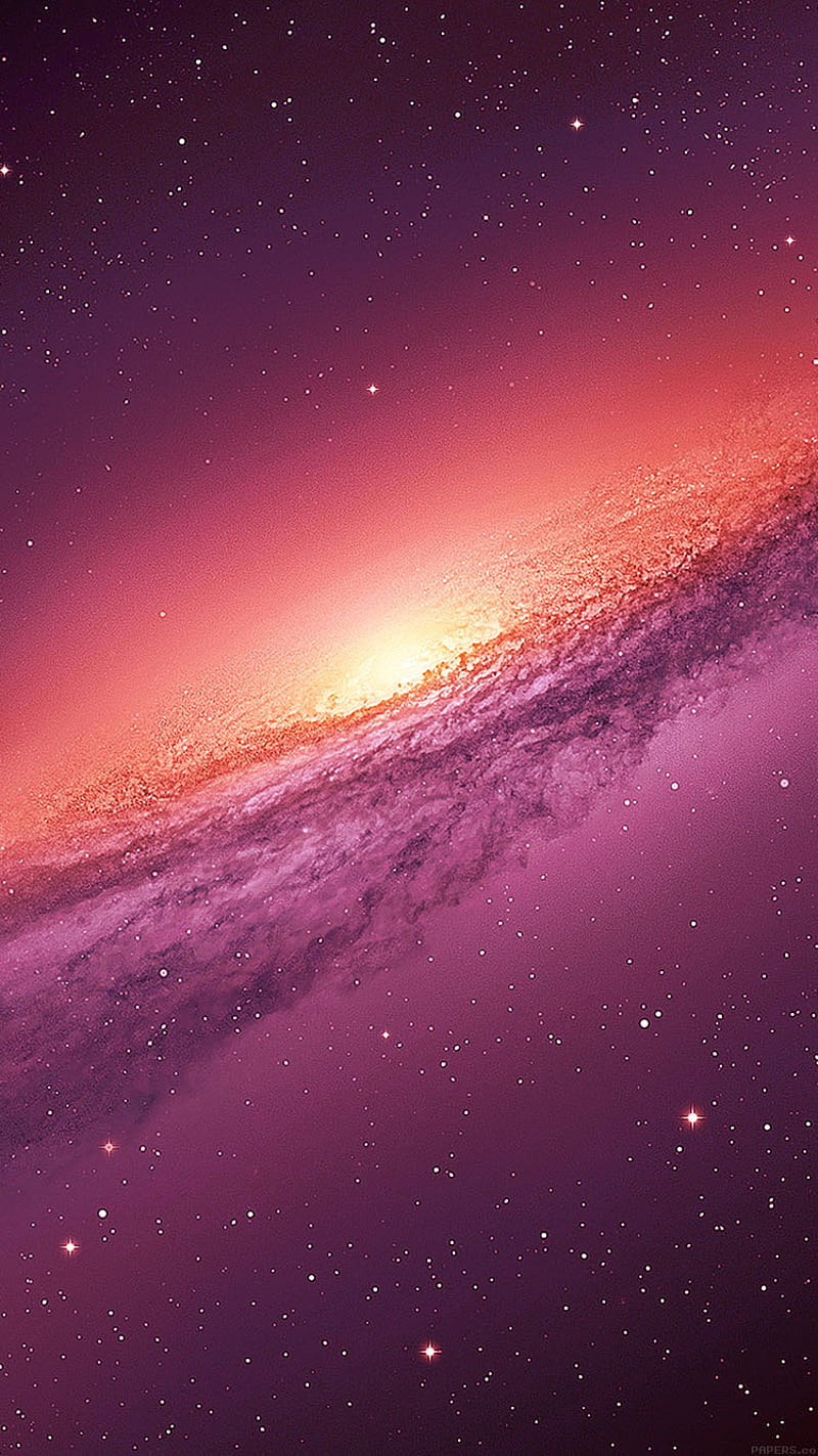 Purple galaxy, iphone, HD phone wallpaper