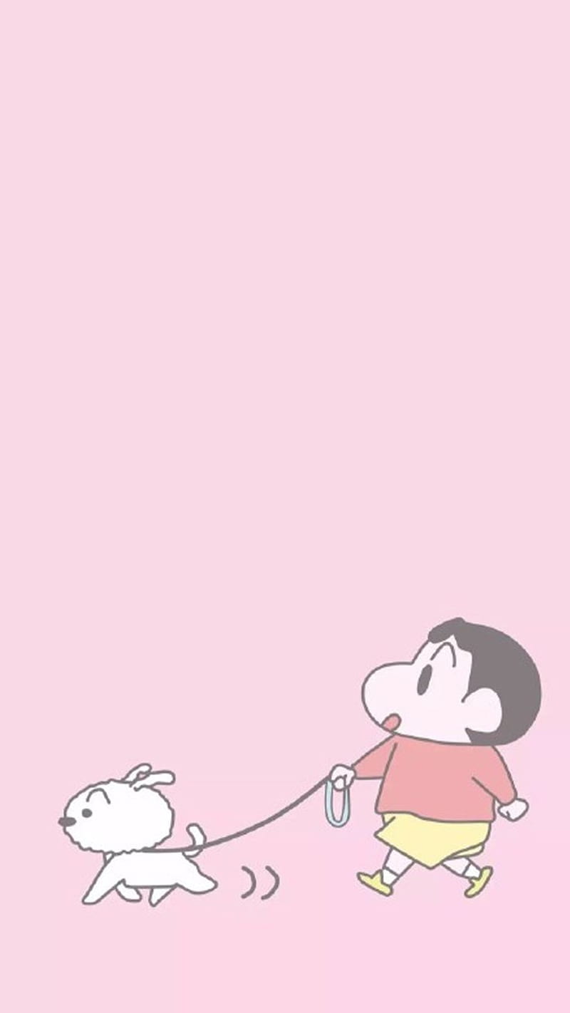 Shinchan, character, shiro, cartoon, japan, friend, cute, animation, HD phone wallpaper