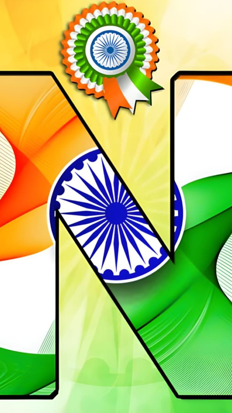 Design For India Independence Day With Traditional Patriotic Elements:  Tricolor Flag (or 