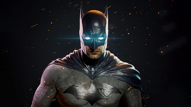 Batman Glowing Eyes Darkness , batman, superheroes, artist, artwork, digital-art, artstation, HD wallpaper