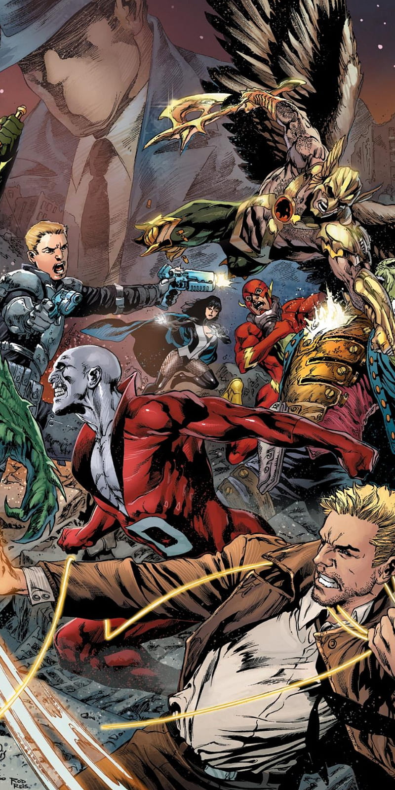Justice League Dark, constantine, dc, dc comics, liga de la justicia, HD phone wallpaper