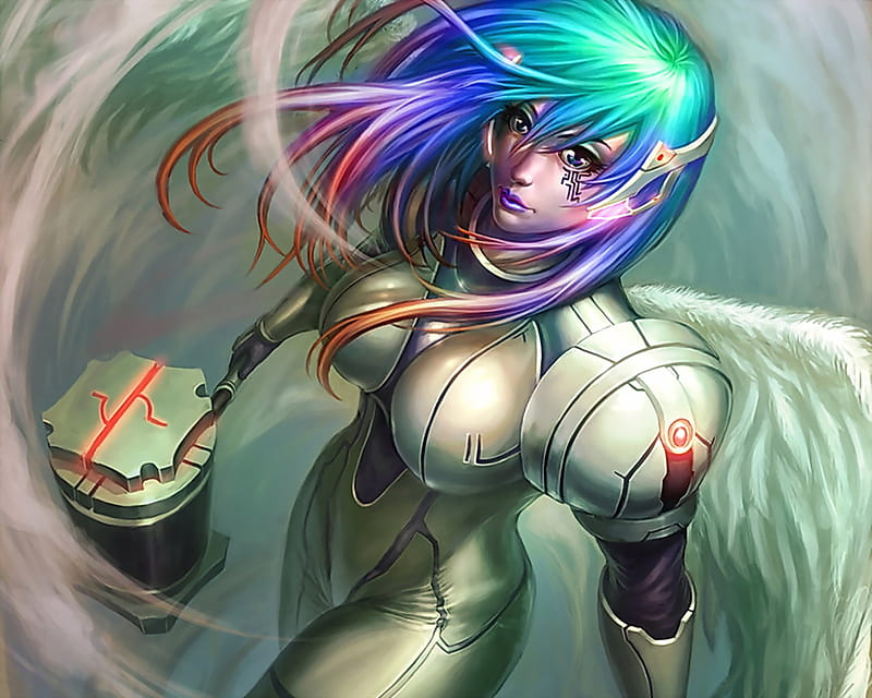 Robotis Angel, fantasy, a, robotic, angel, HD wallpaper