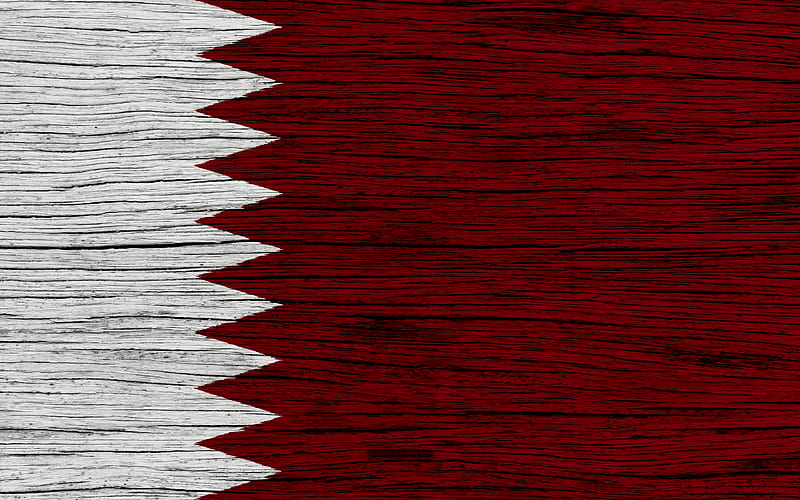 Flag of Qatar Asia, wooden texture, Qatari flag, national symbols, Qatar flag, art, Qatar, HD wallpaper