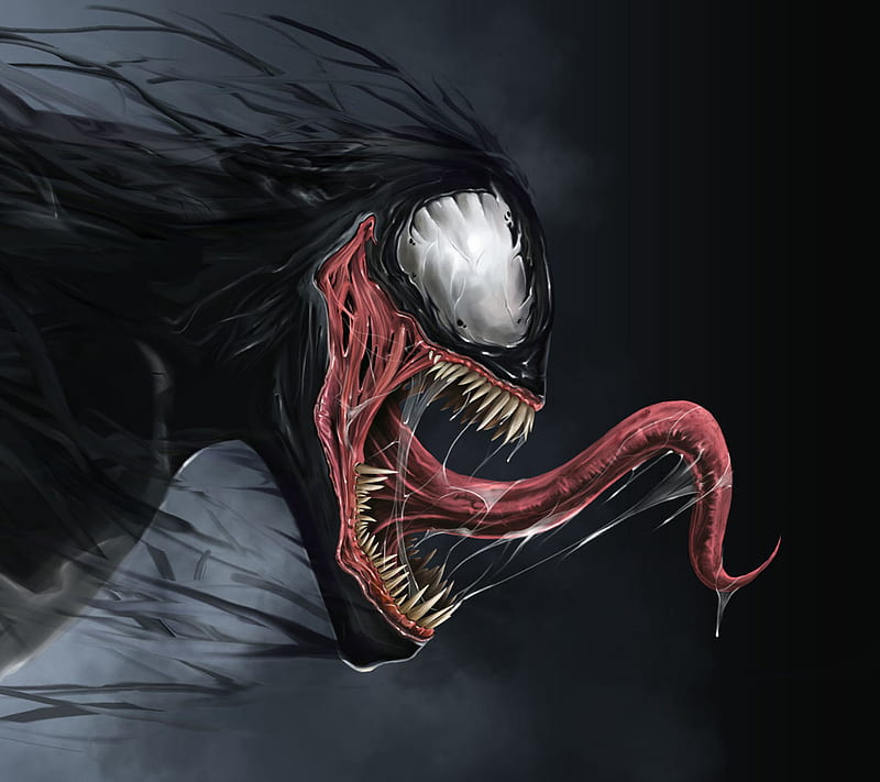 Venom Rage, saliva, tongue, HD wallpaper