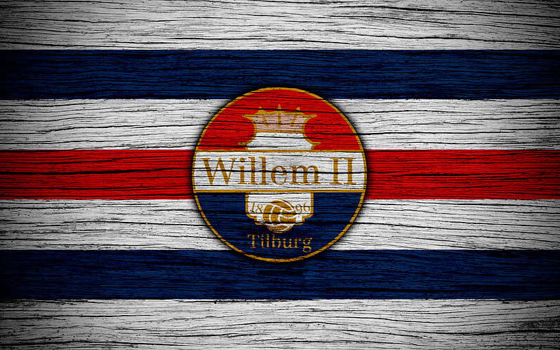 Willem II FC Eredivisie, soccer, Holland, football club, Willem II, wooden texture, FC Willem II, HD wallpaper