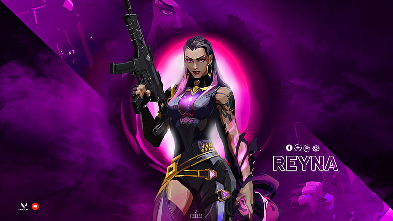 REYNA - VALORANT, fps, game, jogos, purple, riot, riotgames, HD