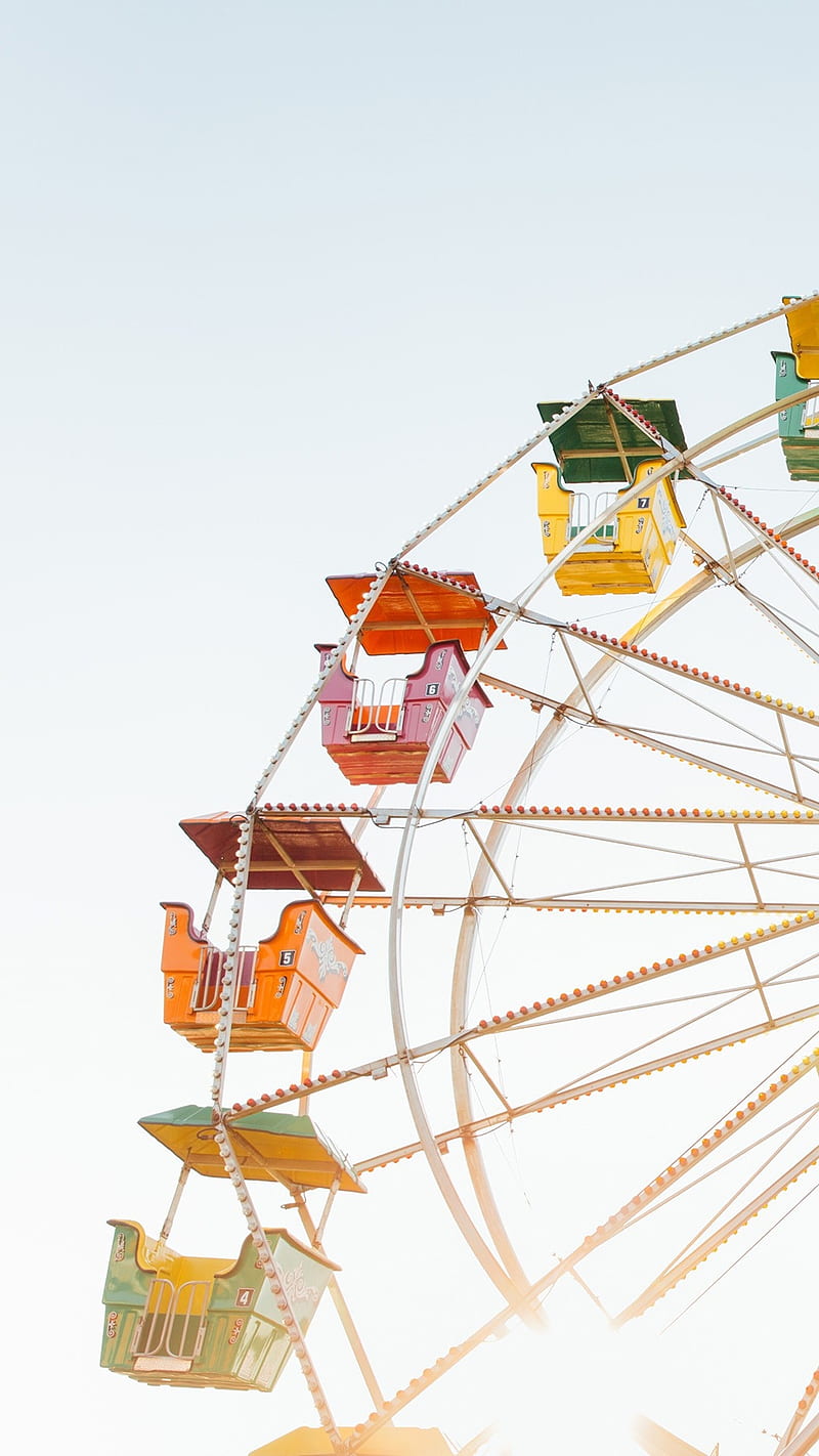 merry-go-round, outside, vacation, paris, HD phone wallpaper