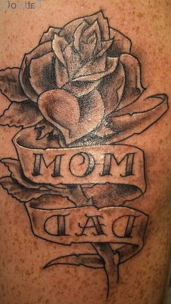 Mom Dad tattoo in flipscript style on hand for lad by Samarveera2008 on  DeviantArt