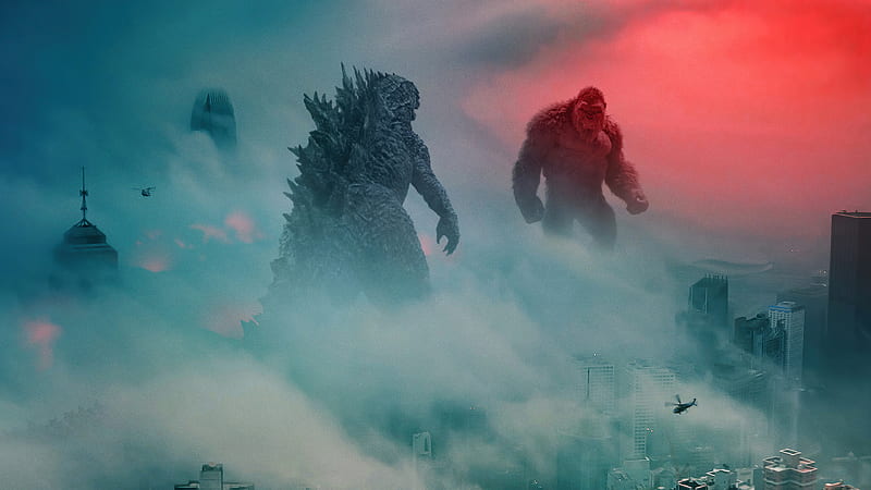 Movie, Godzilla vs Kong, Godzilla, Godzilla (Monsterverse), King Kong, HD wallpaper