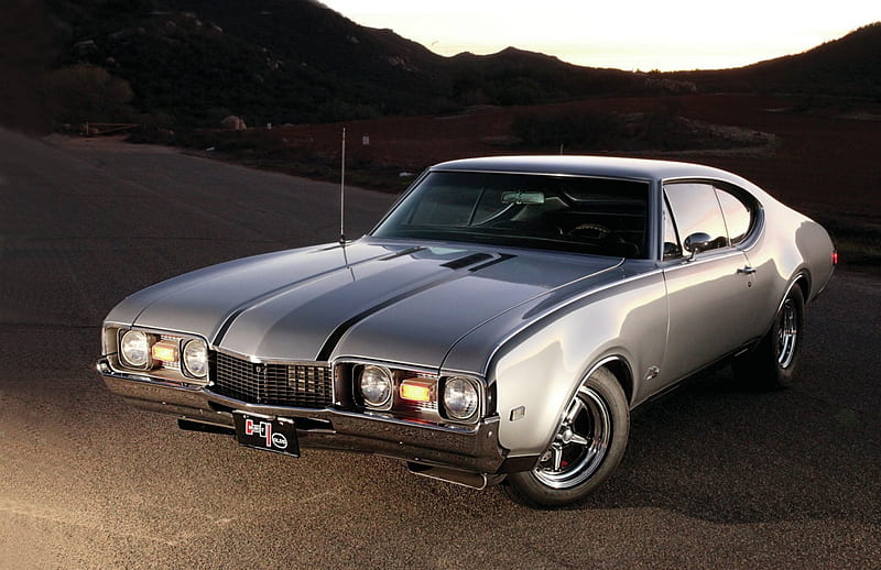 1968-Olds-442, Silver, Classic, 1968, GM, HD wallpaper