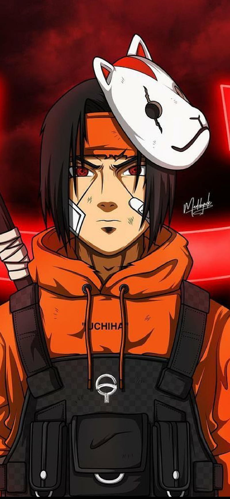 Supreme x Louis Vuitton x Itachi. Itachi, Red aesthetic, Aesthetic