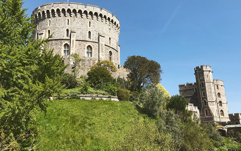 Windsor Castle, Berkshire, Queen Elizabeth II residence, ancient castle, royal residence, England, United Kingdom, HD wallpaper