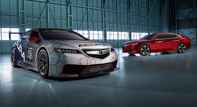 2014 Acura TLX Concept and TLX GT Race Car, HD wallpaper