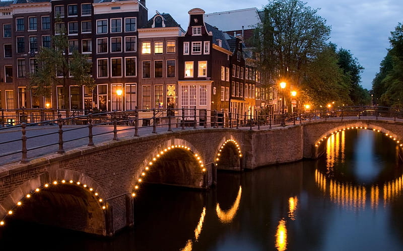 nights amsterdam-Cities graphy, HD wallpaper