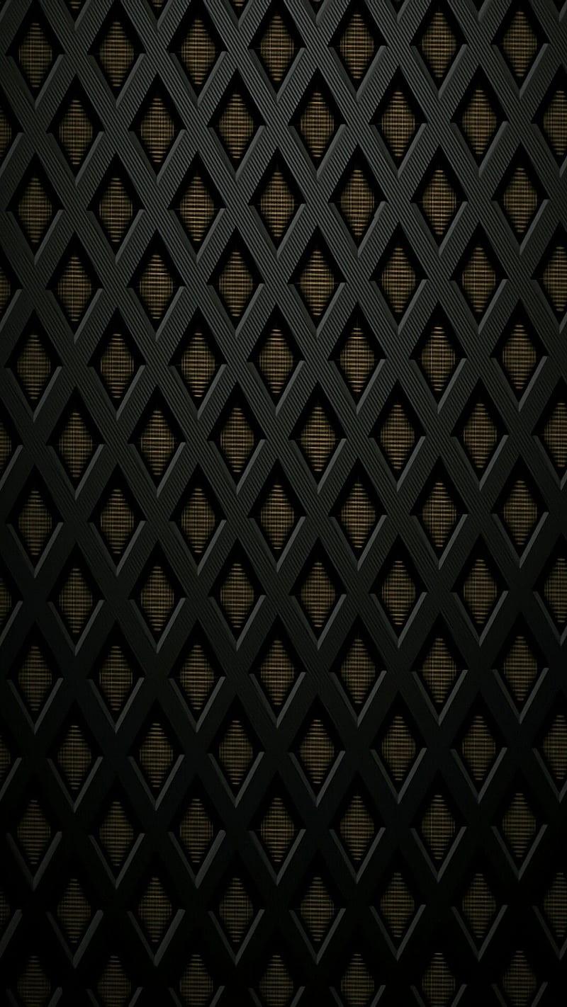 Black abstract, art, geometry, gold leather, luxury, medieval, metal, steel, HD phone wallpaper