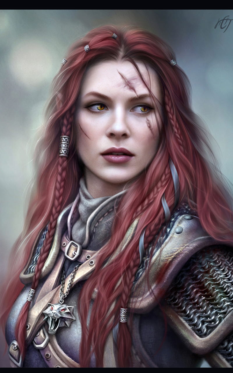 Shield maiden, norse, viking warrior, HD phone wallpaper