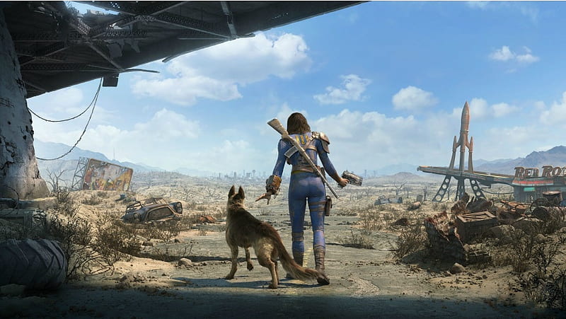 Fallout 4 Girl Survivor Wasteland, HD wallpaper