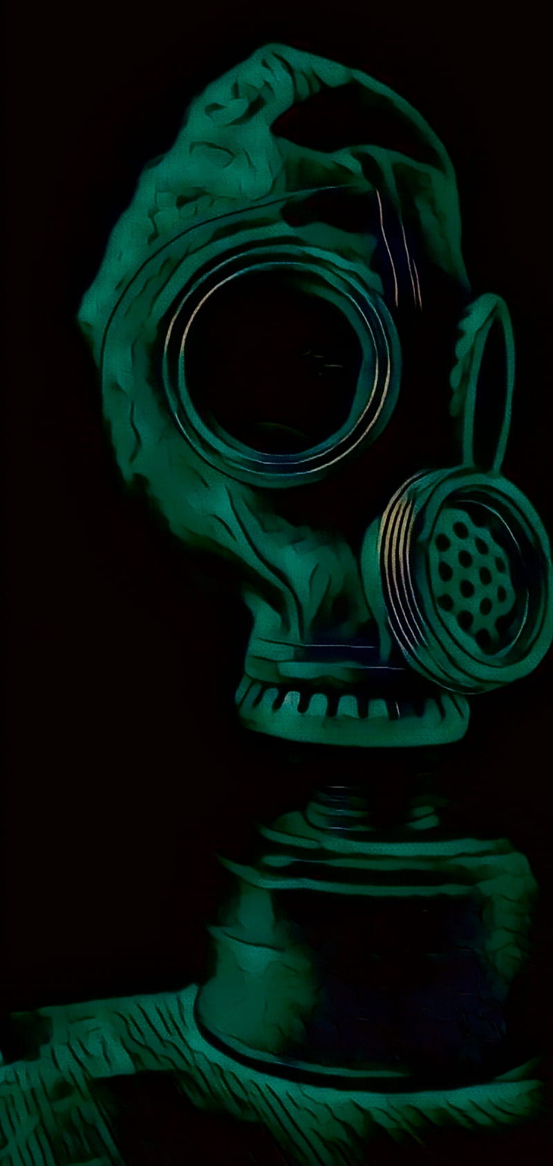 Gas Mask, gas, gaz, green, illustration, mask, maske, prime, snapseed, toxic, zehir, HD phone wallpaper