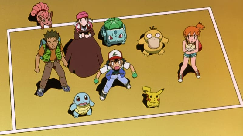 Anime, Pokémon, Pikachu, Bulbasaur (Pokémon), Vulpix (Pokémon), Psyduck (Pokémon), Ash Ketchum, Brock (Pokémon), Misty (Pokémon), Nurse Joy (Pokémon), Pokémon: The First Movie, HD wallpaper
