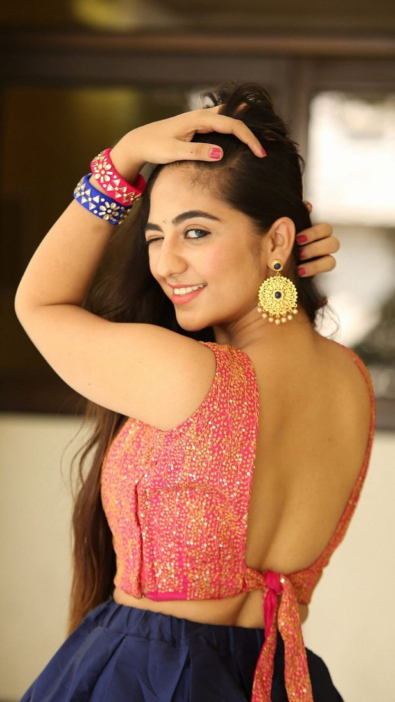 Harshita Panwar , winking, telugu actress, HD phone wallpaper