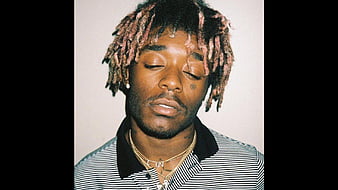 lil uzi vert is closing eyes and wearing black and white striped tshirt music, HD wallpaper