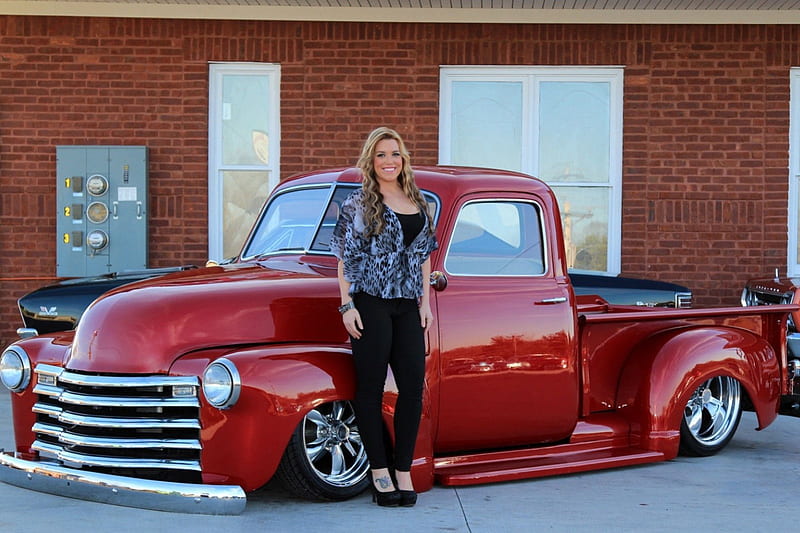 1949-Chevy-Pick-Up, Classic, Babe, GM, Truck, HD wallpaper